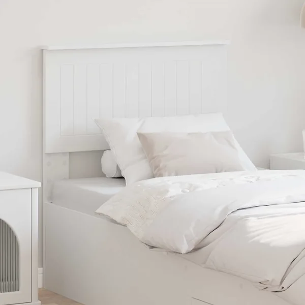 Tête de lit Blanc Bois d'ingénierie