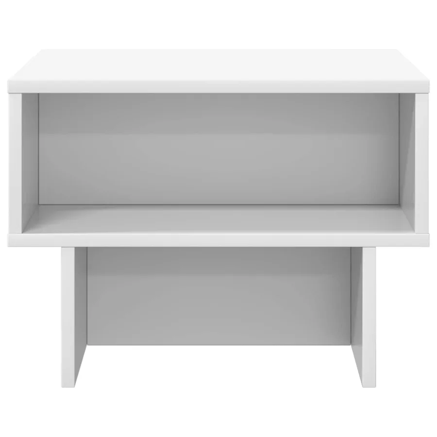 Table basse Blanc 48 x 46 x 35 cm Bois d'ingénierie - 5