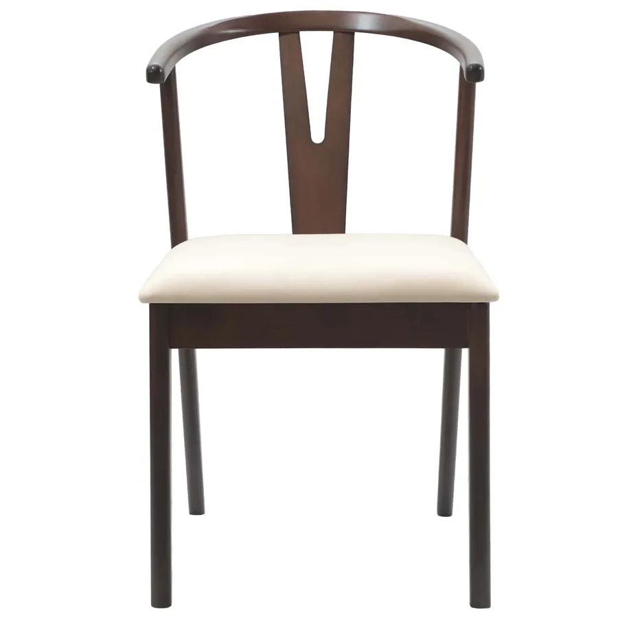 Chaise de salle à manger 2 pcs Marron clair et clair - 5