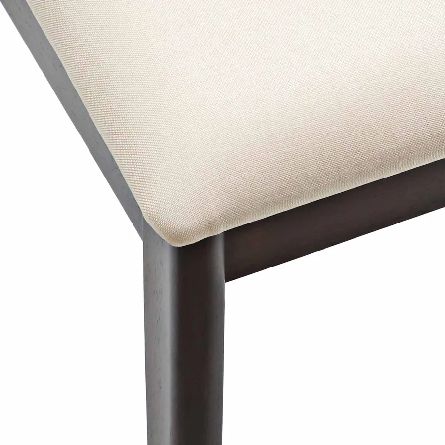 Chaise de salle à manger 2 pcs Marron clair et clair - 9