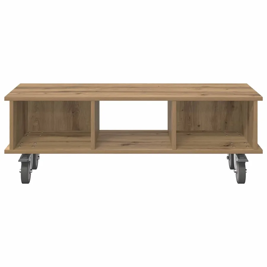 Meuble TV 100 x 35 x 35 cm Chêne artisanal Bois d'ingénierie - 5