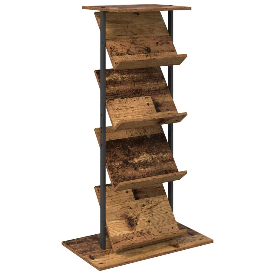 Étagère à magazines avec étagère Bois ancien 68 x 40 x 123,5 cm - 2
