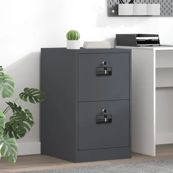 Cabinet de Dossier avec tiroir Anthracite 44 x 50 x 74,5 cm