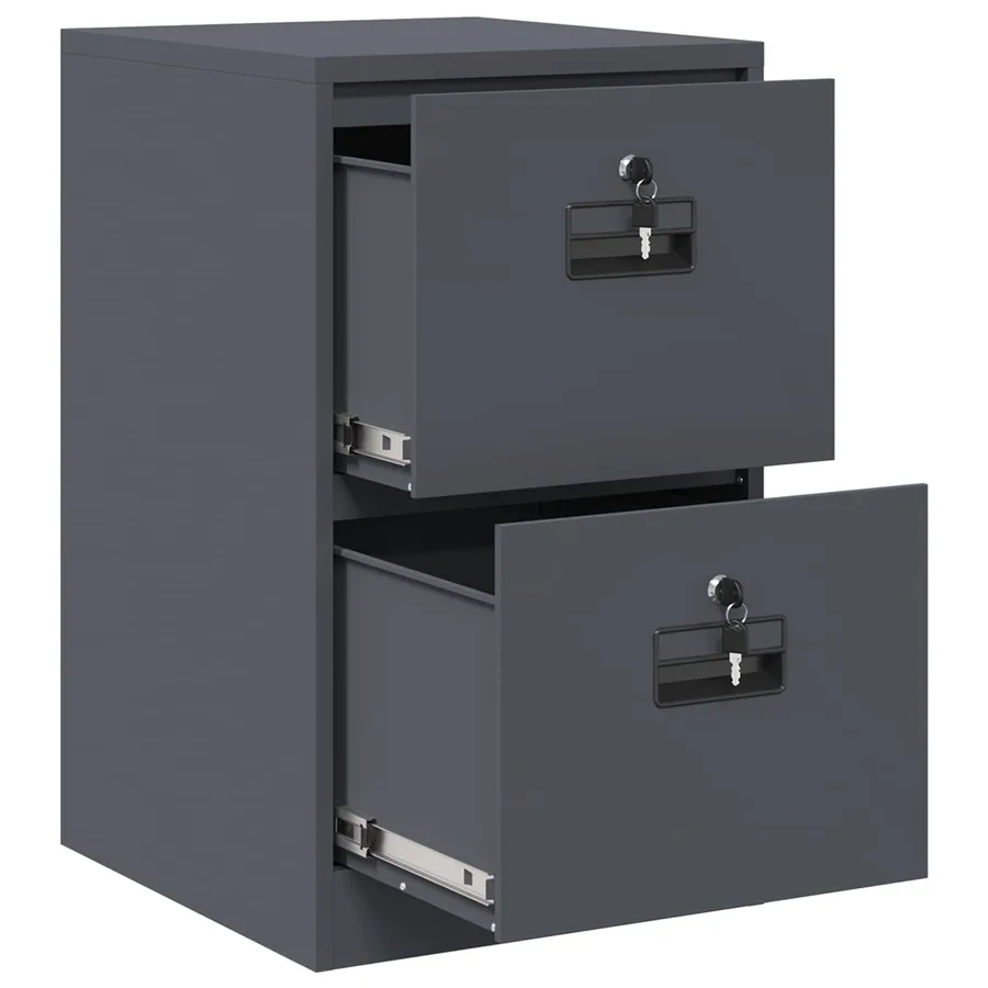 Cabinet de Dossier avec tiroir Anthracite 44 x 50 x 74,5 cm - 6