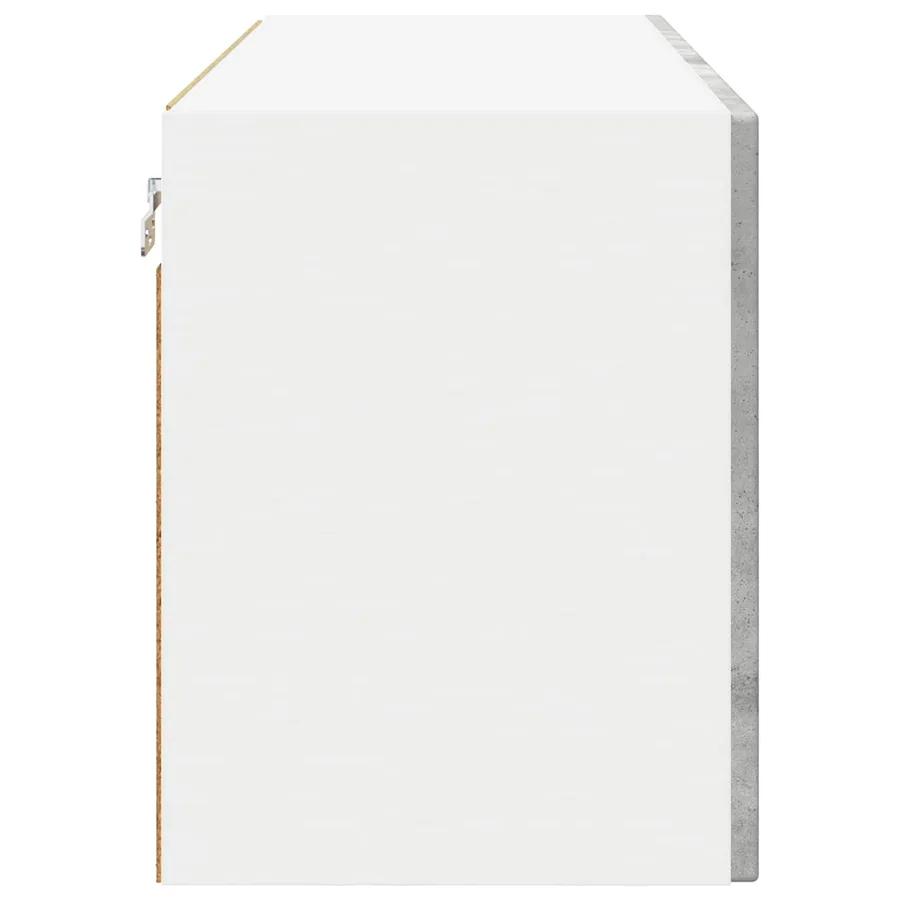 Meuble mural PORTO Gris béton 80 x 31 x 40 cm Bois d'ingénierie - 7