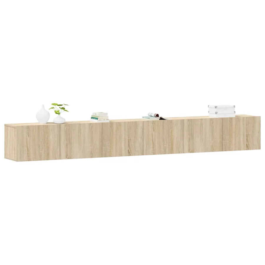 Ensemble de meubles TV 3 pcs Chêne sonoma Bois d'ingénierie - 3