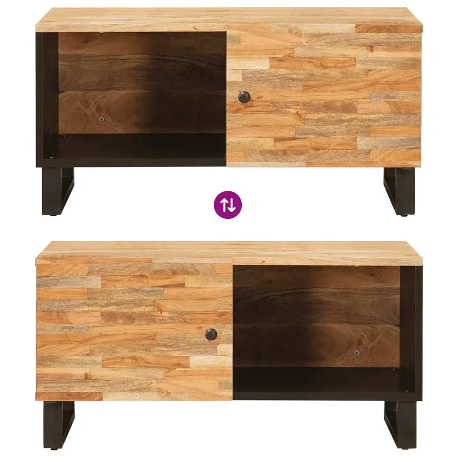 Table basse Marron 80 x 50 x 40 cm Bois de mangue massif - 10