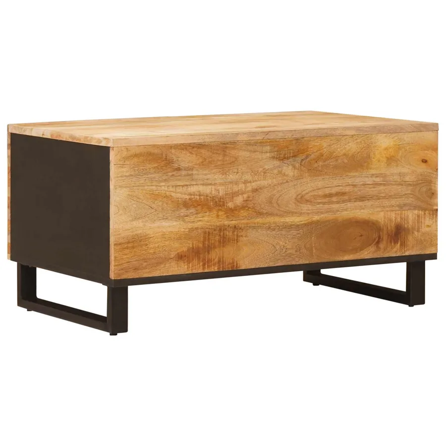 Table basse Marron 80 x 50 x 40 cm Bois de mangue massif - 5