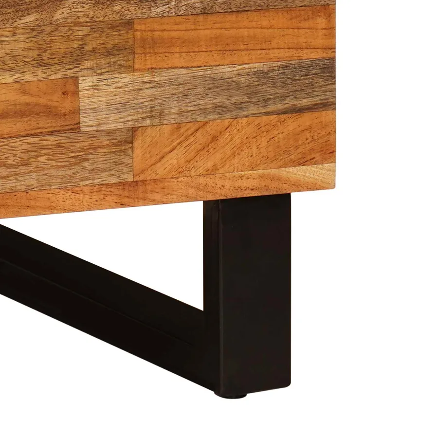 Table basse Marron 80 x 50 x 40 cm Bois de mangue massif - 8