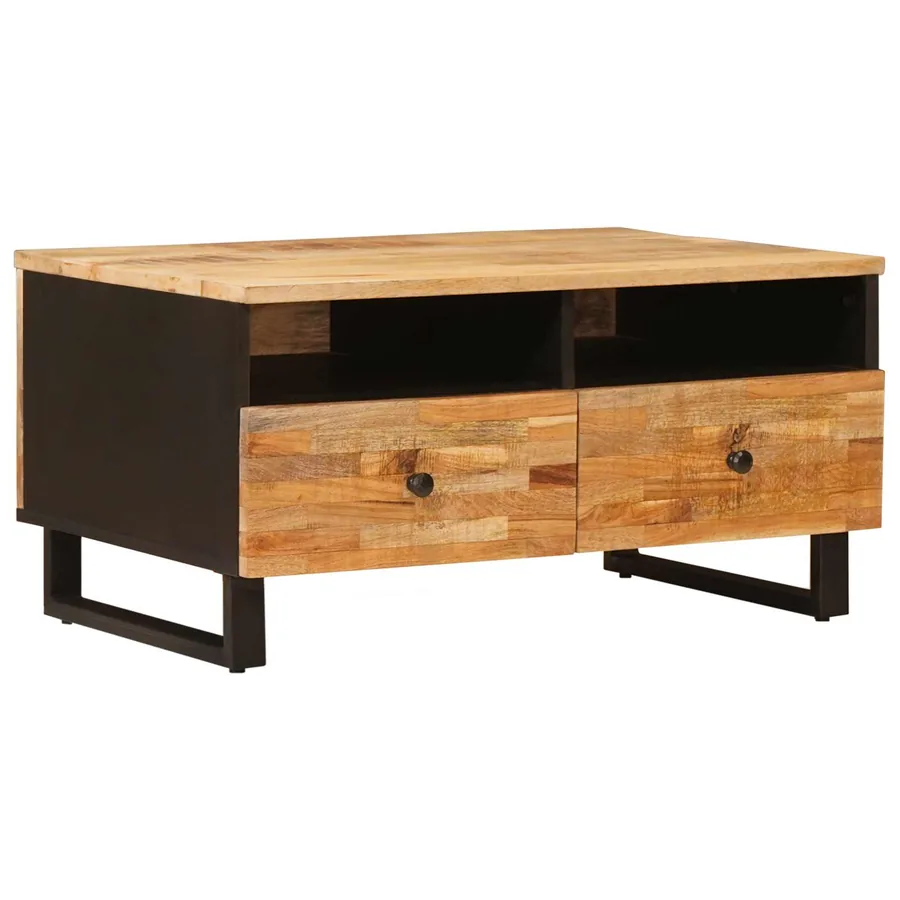 Table basse Marron 80 x 54 x 40 cm Bois de mangue massif