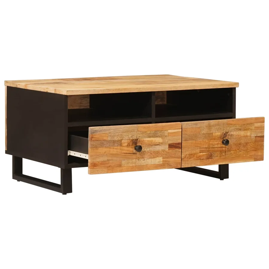 Table basse Marron 80 x 54 x 40 cm Bois de mangue massif - 2