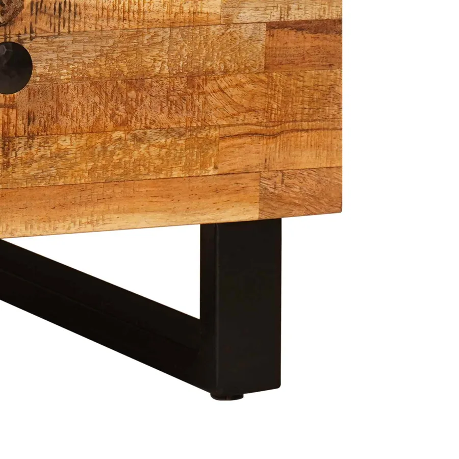 Table basse Marron 80 x 54 x 40 cm Bois de mangue massif - 8