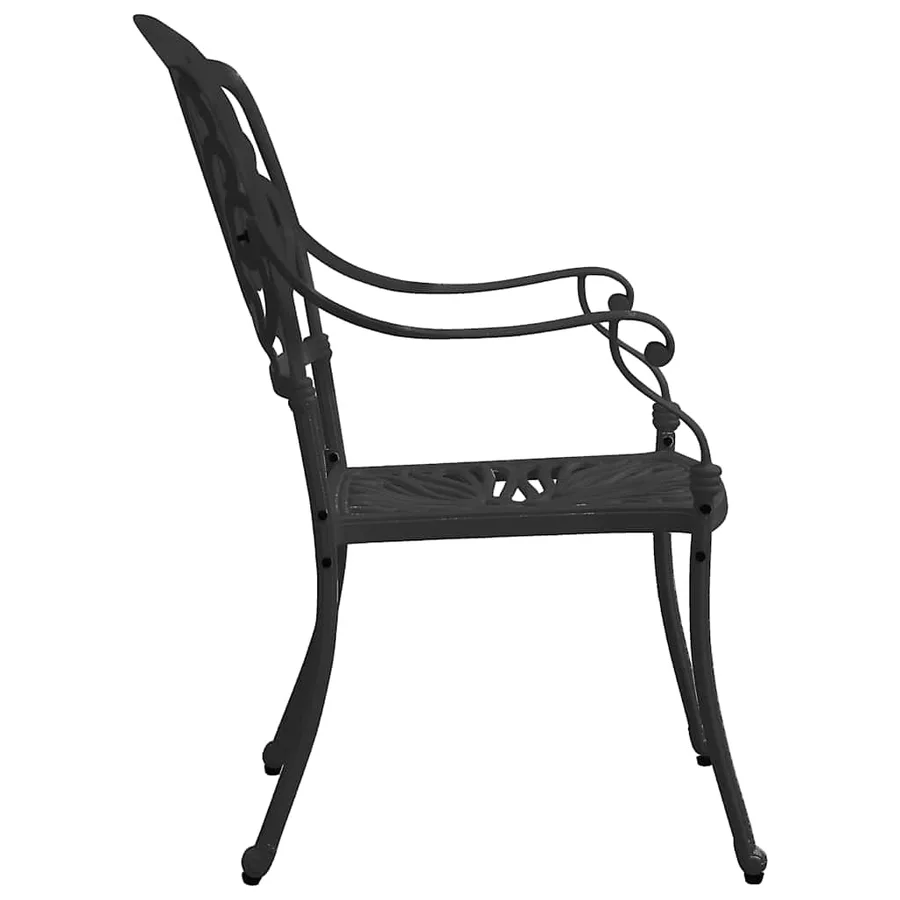 Ensemble de bistro 5 pcs Aluminium coulé Noir - 6