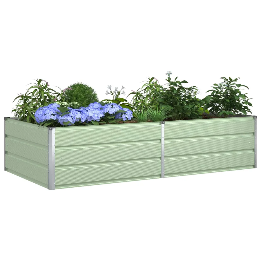 Jardinière Vert pastel 195 x 100 x 45 cm Acier galvanisé - 3