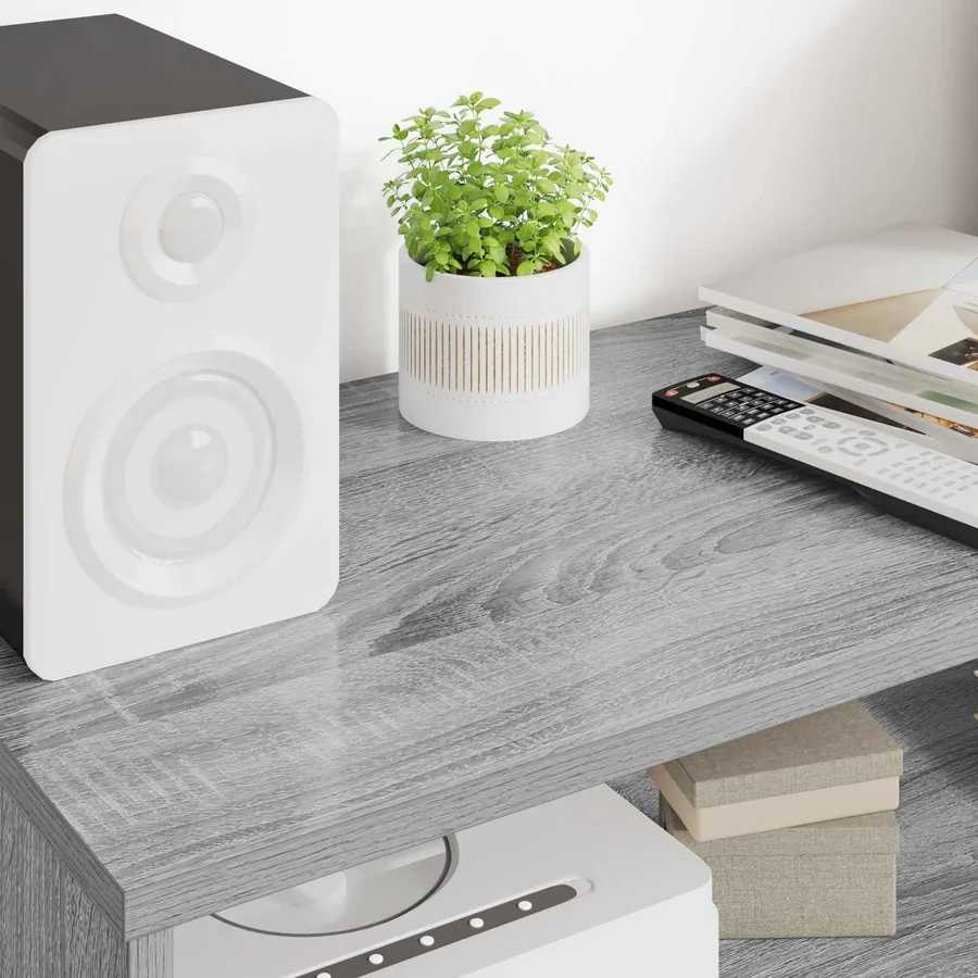 Meuble TV Gris Sonoma 80 x 35 x 40 cm Bois d'ingénierie - 4