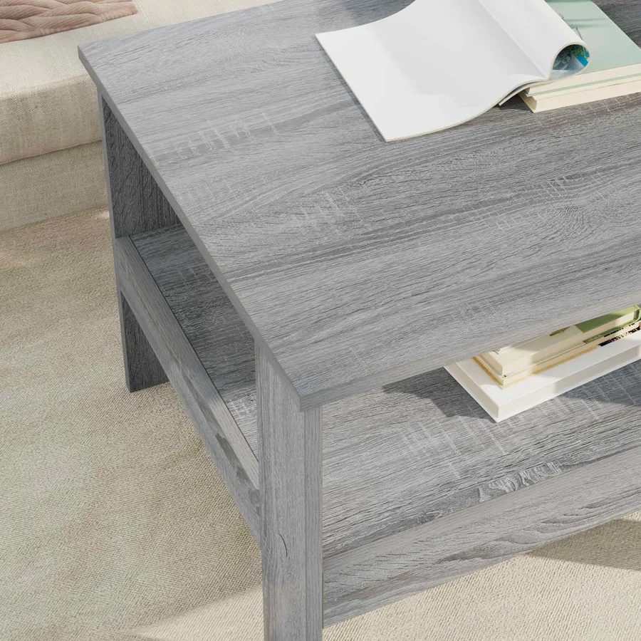 Table basse Gris Sonoma 57 x 55 x 45 cm Bois d'ingénierie - 4
