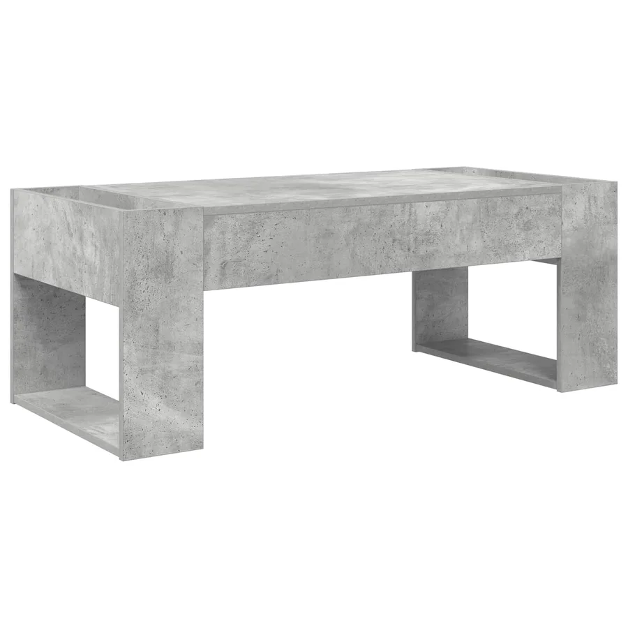Table basse Gris béton 110 x 50 x 41 cm Bois d'ingénierie - 2