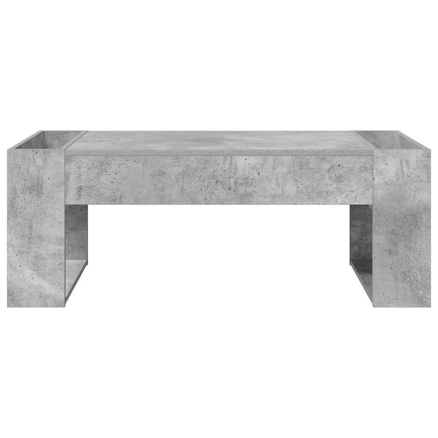 Table basse Gris béton 110 x 50 x 41 cm Bois d'ingénierie - 5