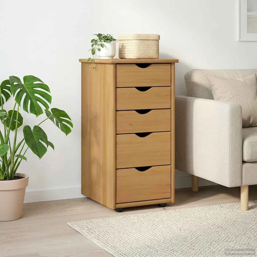 Armoire Marron miel 34 x 39 x 61,5 cm Bois de Pin Massif