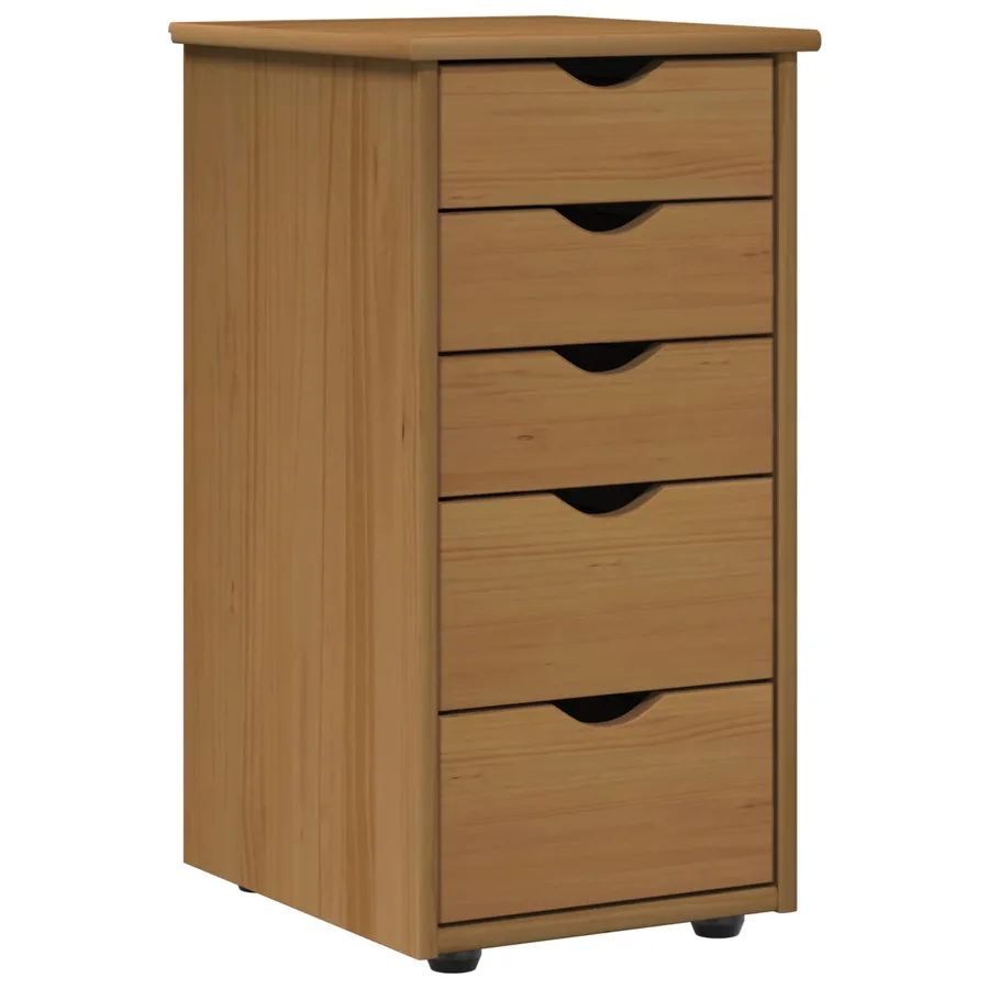 Armoire Marron miel 34 x 39 x 61,5 cm Bois de Pin Massif - 2