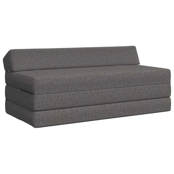 Canapé-lit pliable Gris clair 120 x 60 x 49 cm Tissu