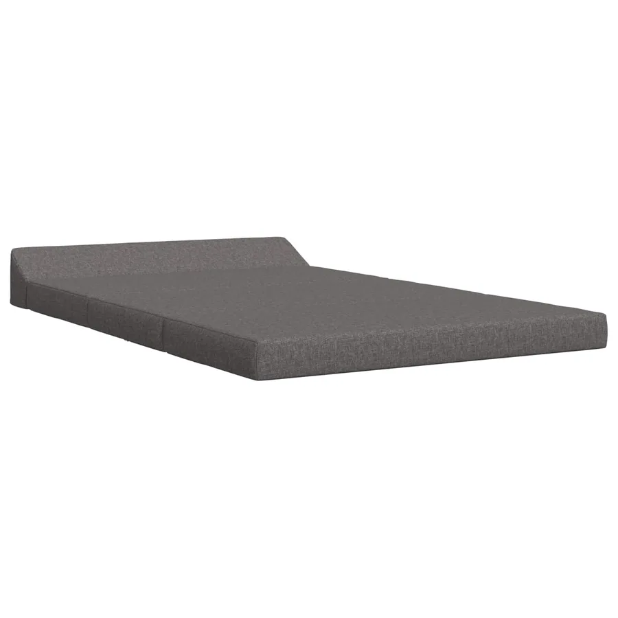 Canapé-lit pliable Gris clair 120 x 60 x 49 cm Tissu - 2