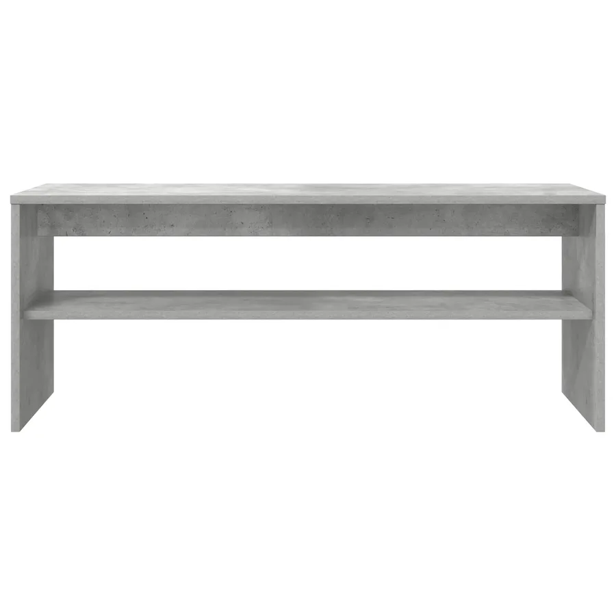 Meuble TV Gris béton 100 x 35 x 40 cm Bois d'ingénierie - 5
