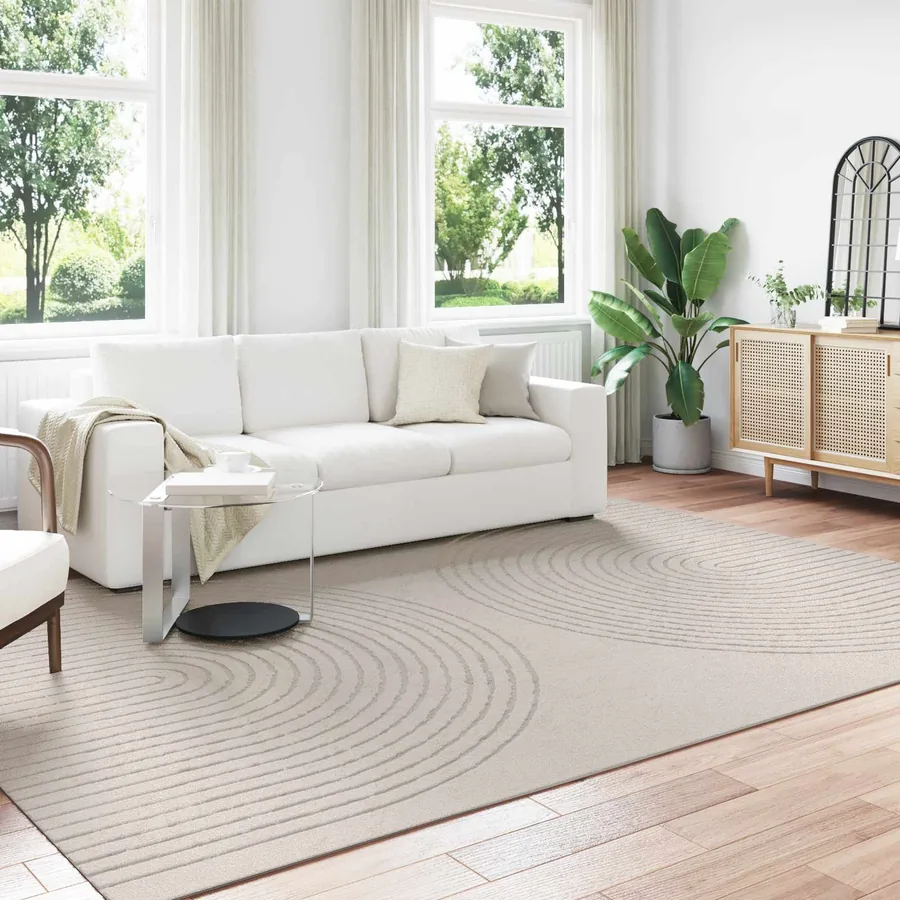 Tapis de surface GALATI Crème 340 x 240 cm Polyester