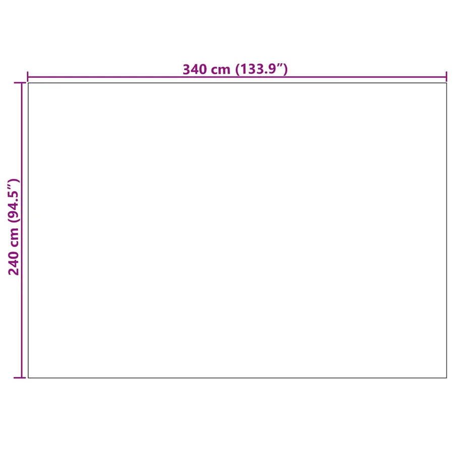 Tapis de surface GALATI Crème 340 x 240 cm Polyester - 8