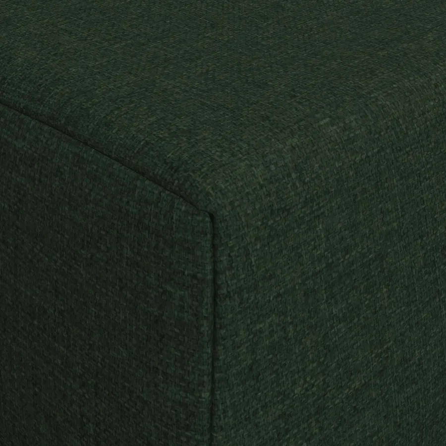 Canapé-lit pliable Vert foncé 200 x 70 x 15 cm Tissu - 7