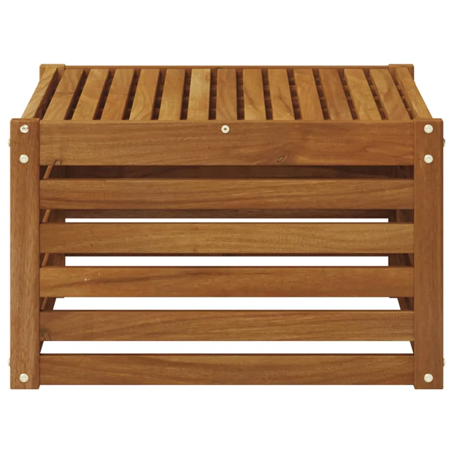 Table de jardin Bois d'Acacia Massif Naturel 59 x 59 x 37 cm - 4