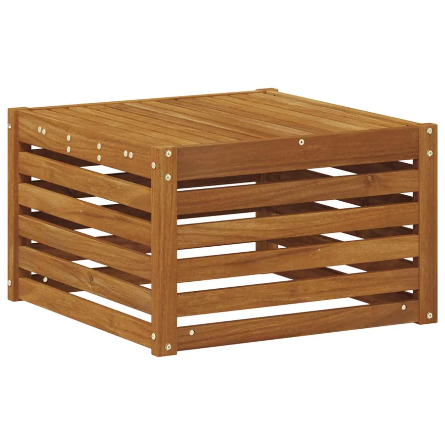 Table de jardin Bois d'Acacia Massif Naturel 59 x 59 x 37 cm - 6