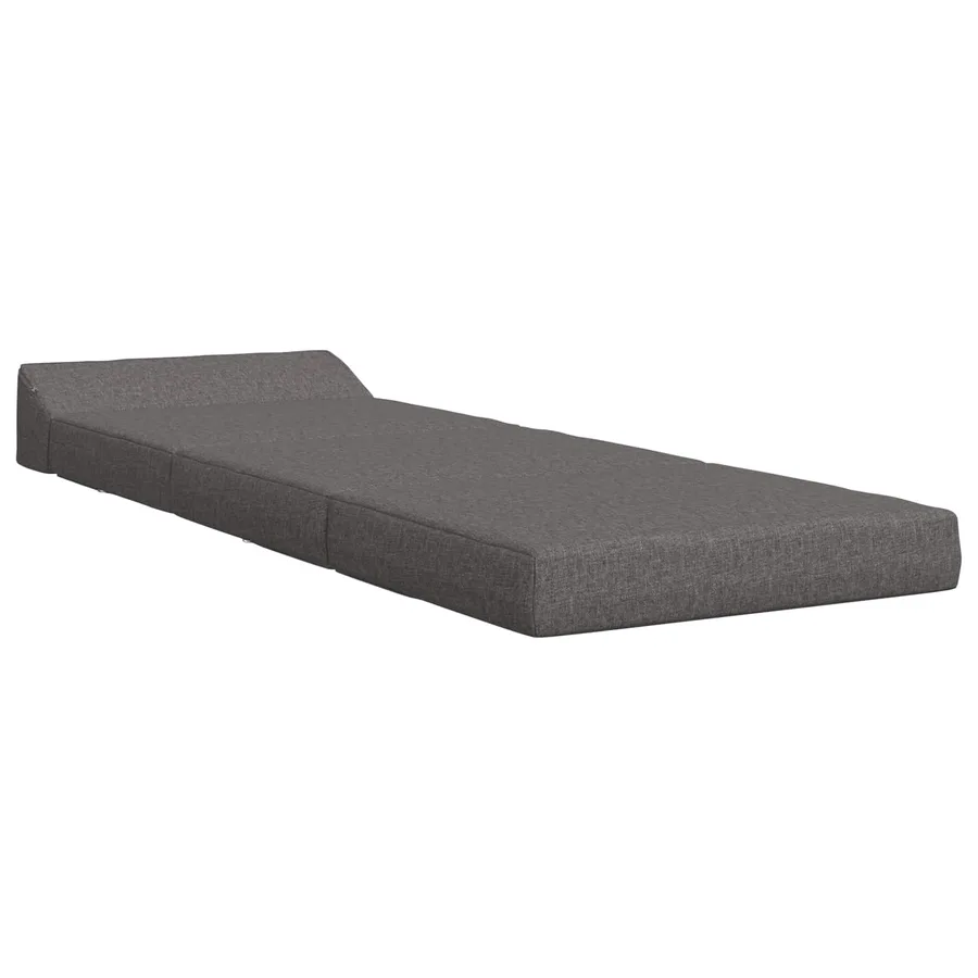 Canapé-lit pliable Gris clair 200 x 70 x 10 cm Tissu - 3