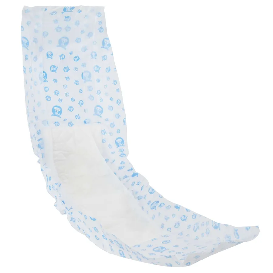 Protection Hygiénique Jetable pour Chien Mâle 30 pcs Blanc L - 5