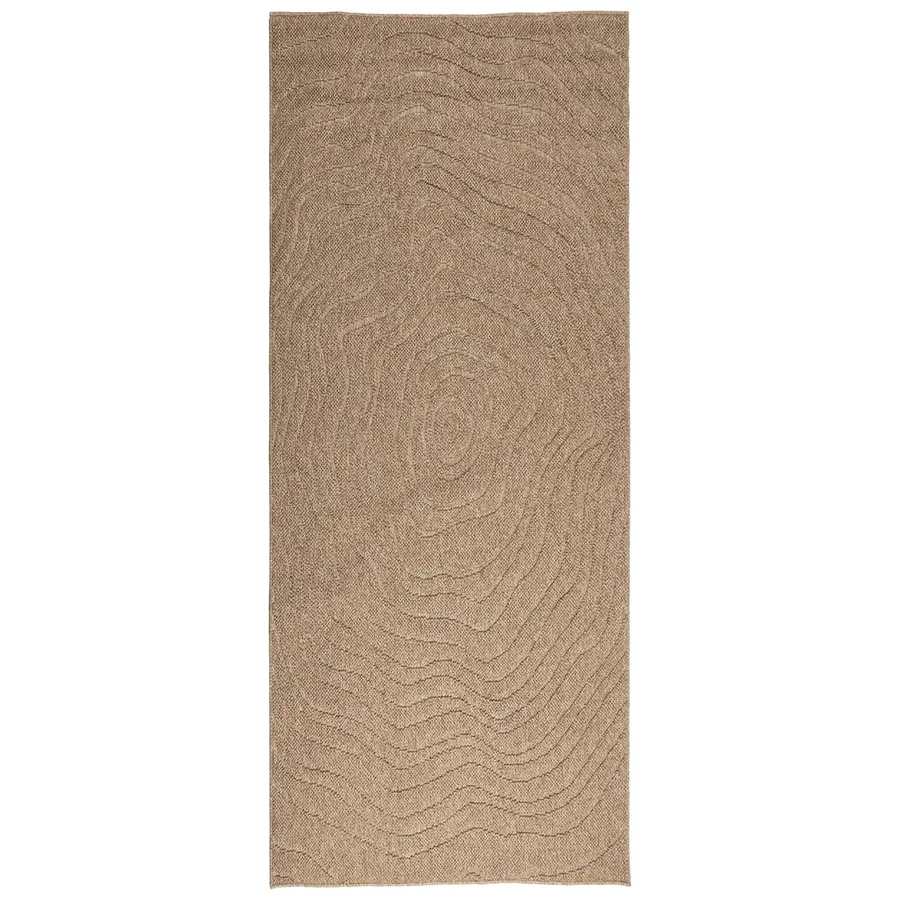Tapis de surface Moiré AGIRA Naturel 200 x 80 cm Polyester - 2