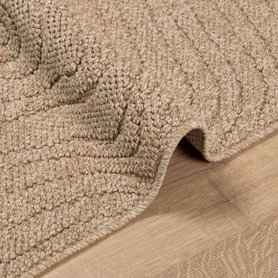 Tapis de surface Moiré AGIRA Naturel 200 x 80 cm Polyester - 6