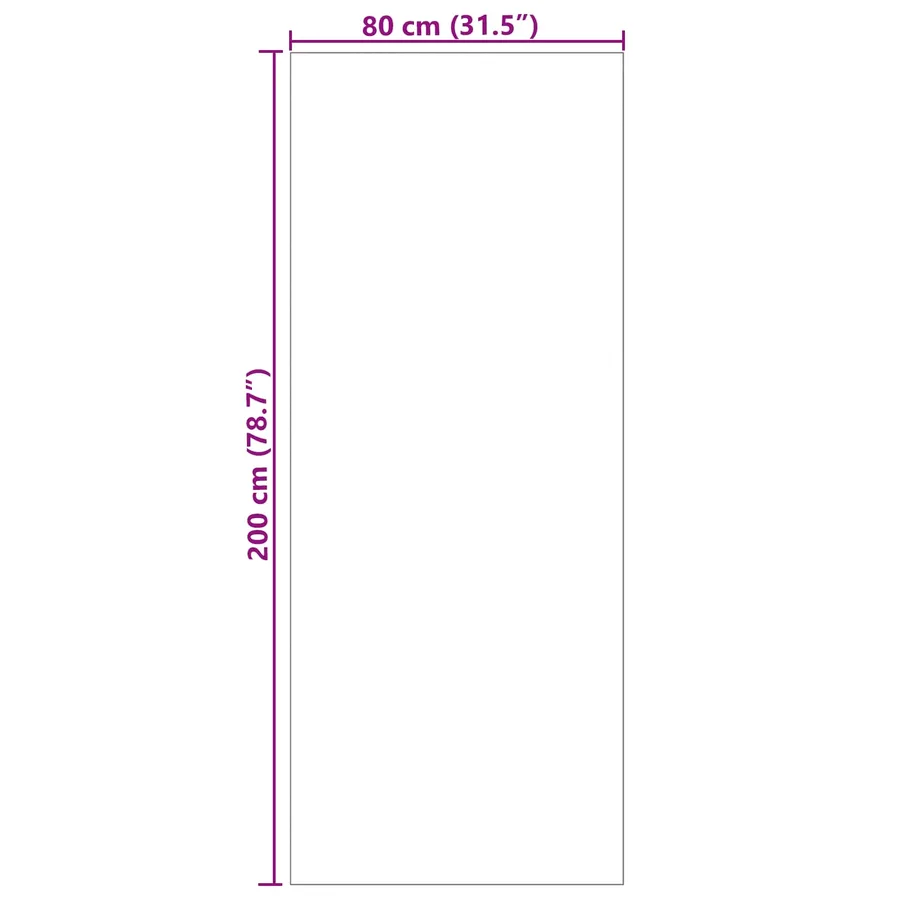 Tapis de surface Moiré AGIRA Naturel 200 x 80 cm Polyester - 8