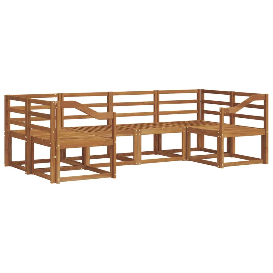 Ensemble de canapés d'extérieur 6 pcs Naturel - 2