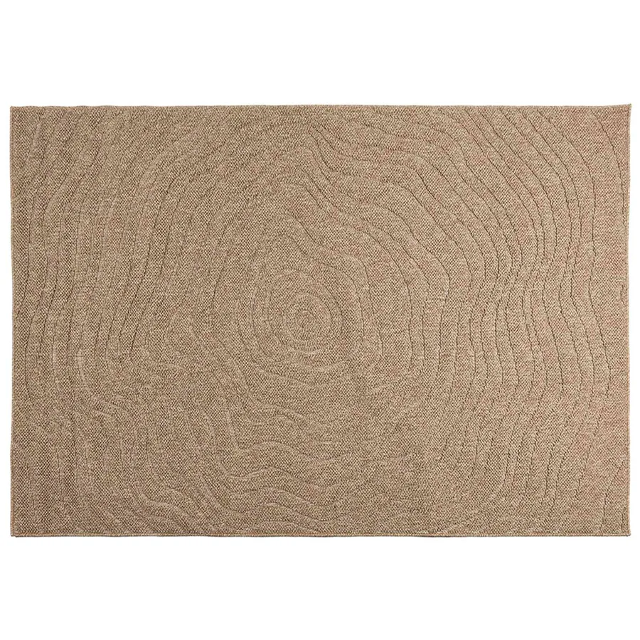Tapis de surface Moiré AGIRA Naturel 200 x 140 cm Polyester - 2