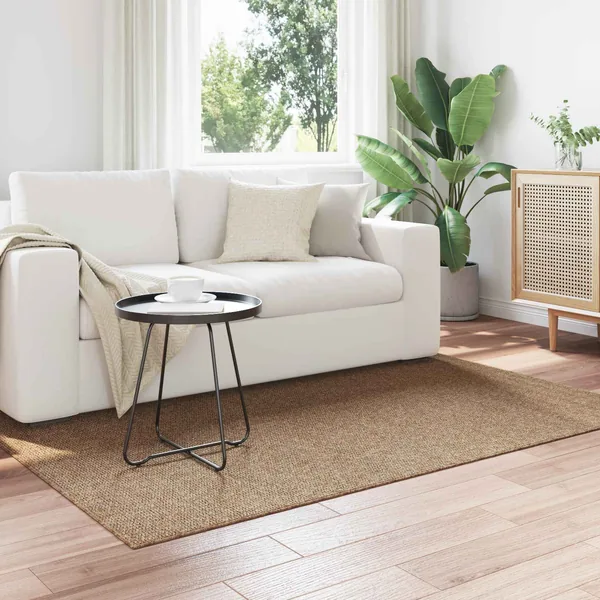 Tapis de surface AGIRA Naturel 170 x 120 cm Polyester