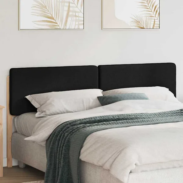 Tête de lit capitonnée Marron et Noir 180 cm Pin massif