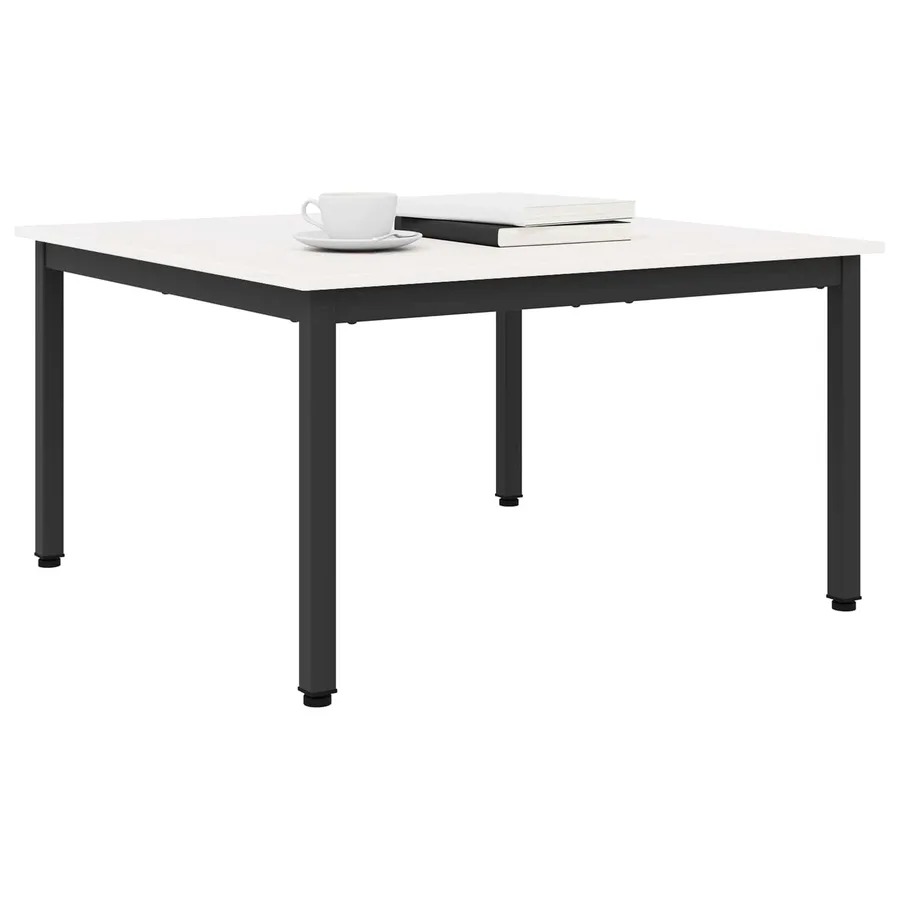 Table basse Blanc 80 x 80 x 45 cm Bois de pin massif - 3