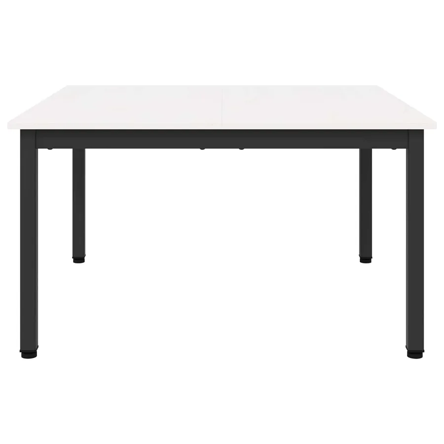 Table basse Blanc 80 x 80 x 45 cm Bois de pin massif - 6