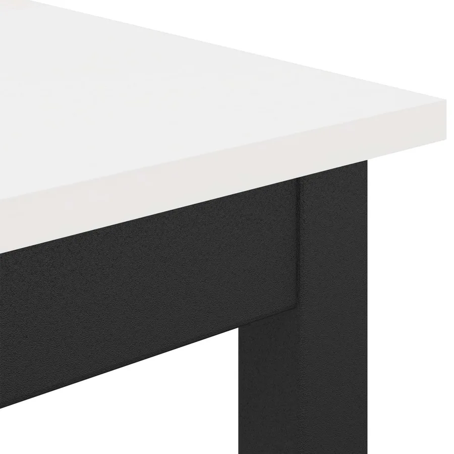 Table de salle à manger / Table de repas Blanc 60 x 60 x 75 cm - 7