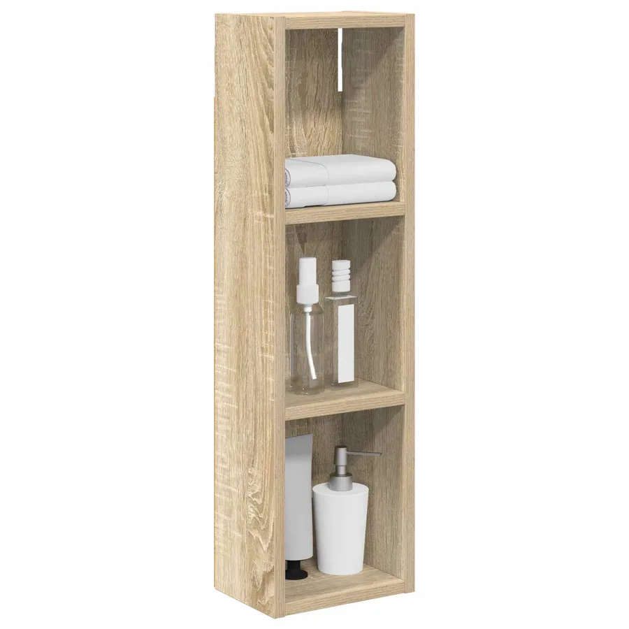 Armoire murale de salle de bain Chêne Sonoma 20 x 14 x 70 cm - 3
