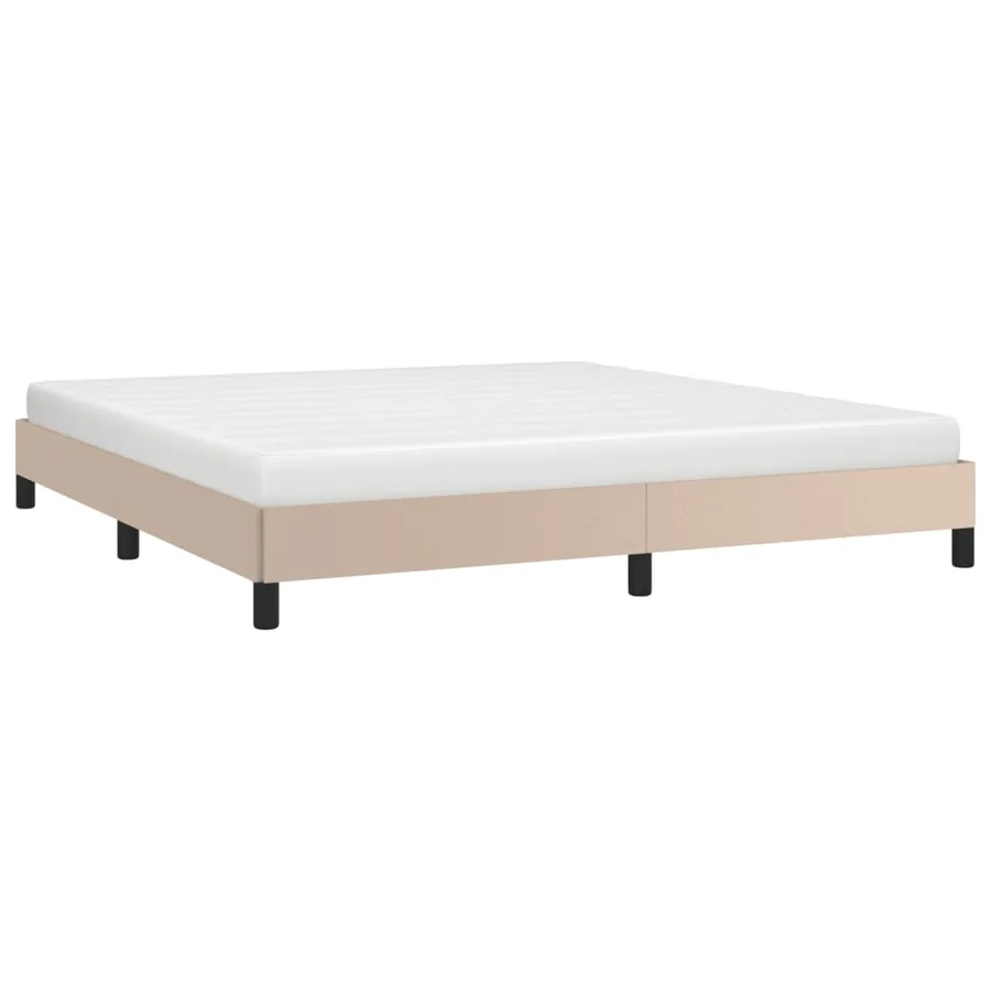 Cadre de lit sans matelas cappuccino 160x200 cm similicuir - 3