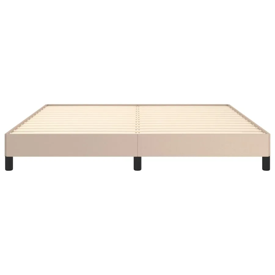 Cadre de lit sans matelas cappuccino 160x200 cm similicuir - 5