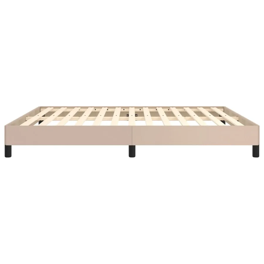 Cadre de lit sans matelas cappuccino 160x200 cm similicuir - 6