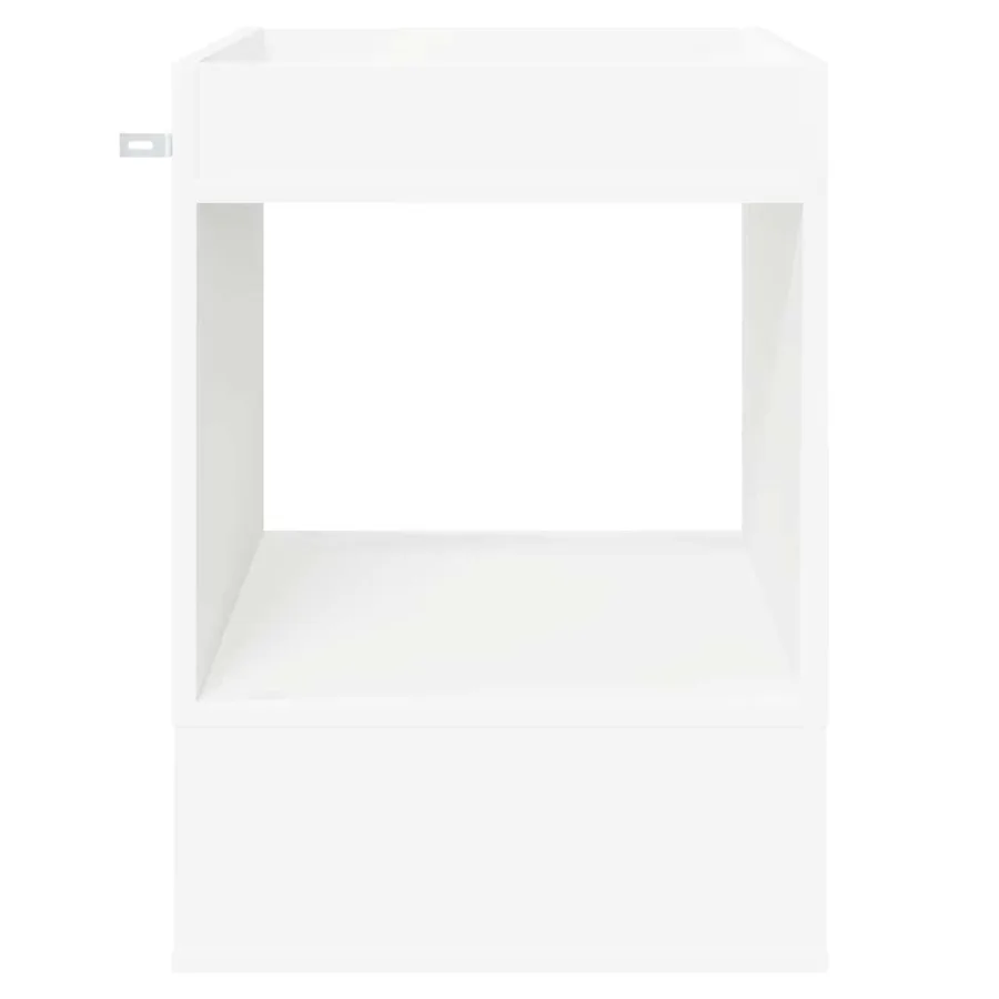 Table d'appoint Blanc 40 x 40 x 56 cm Bois d'ingénierie - 5