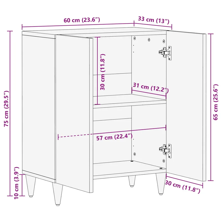 Armoires de rangement Multicolore 60 x 33.4 x 75.1 cm - 10